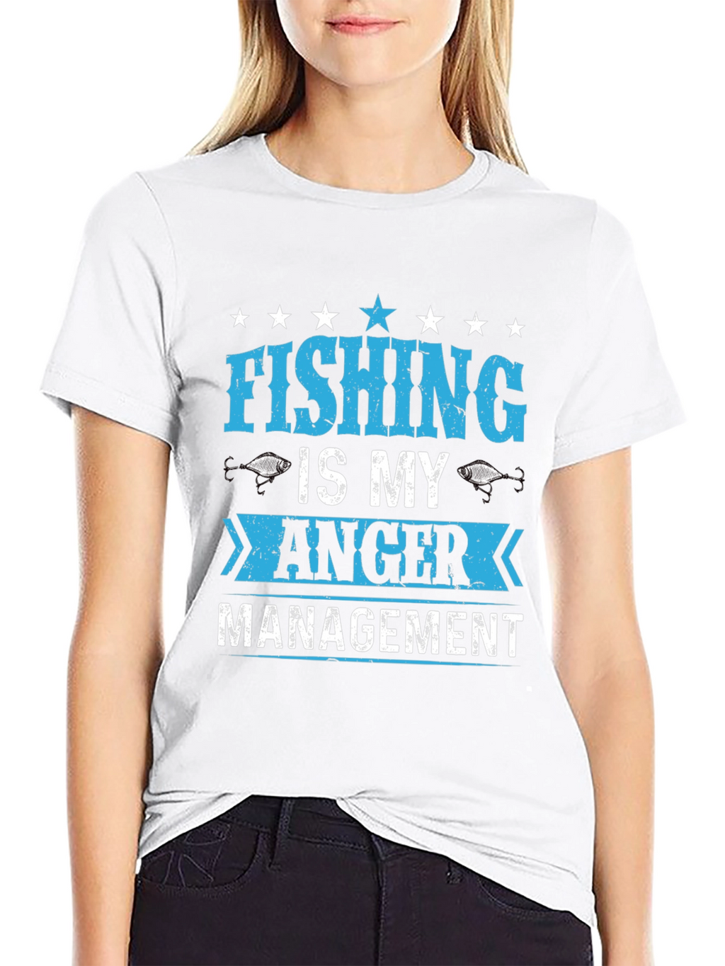 Fishing Is My Anger Management Graphic T-Shirt