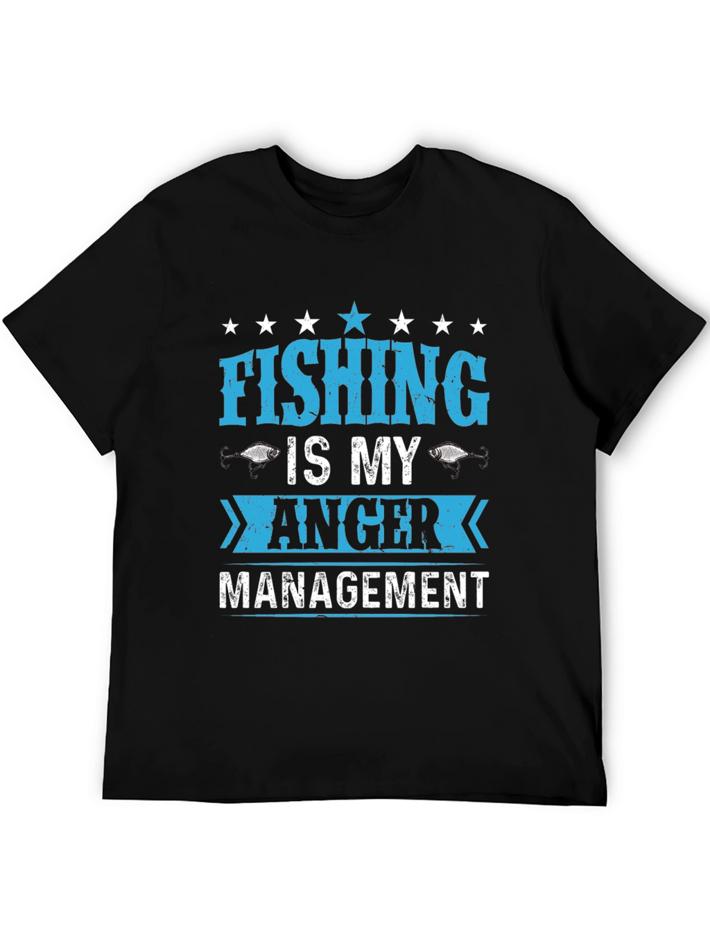 Fishing Is My Anger Management Graphic T-Shirt