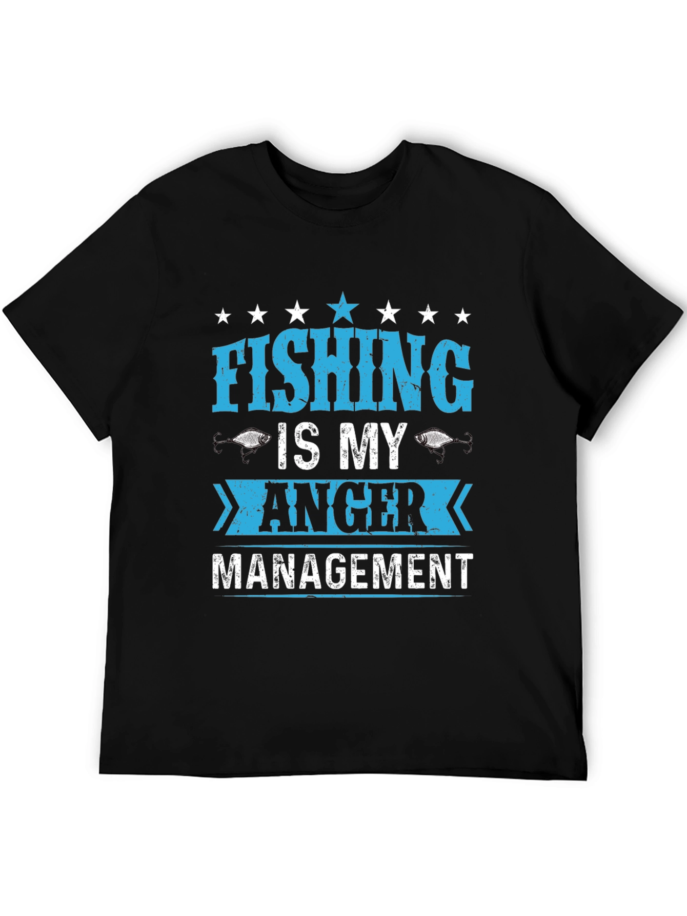 Fishing Is My Anger Management Graphic T-Shirt