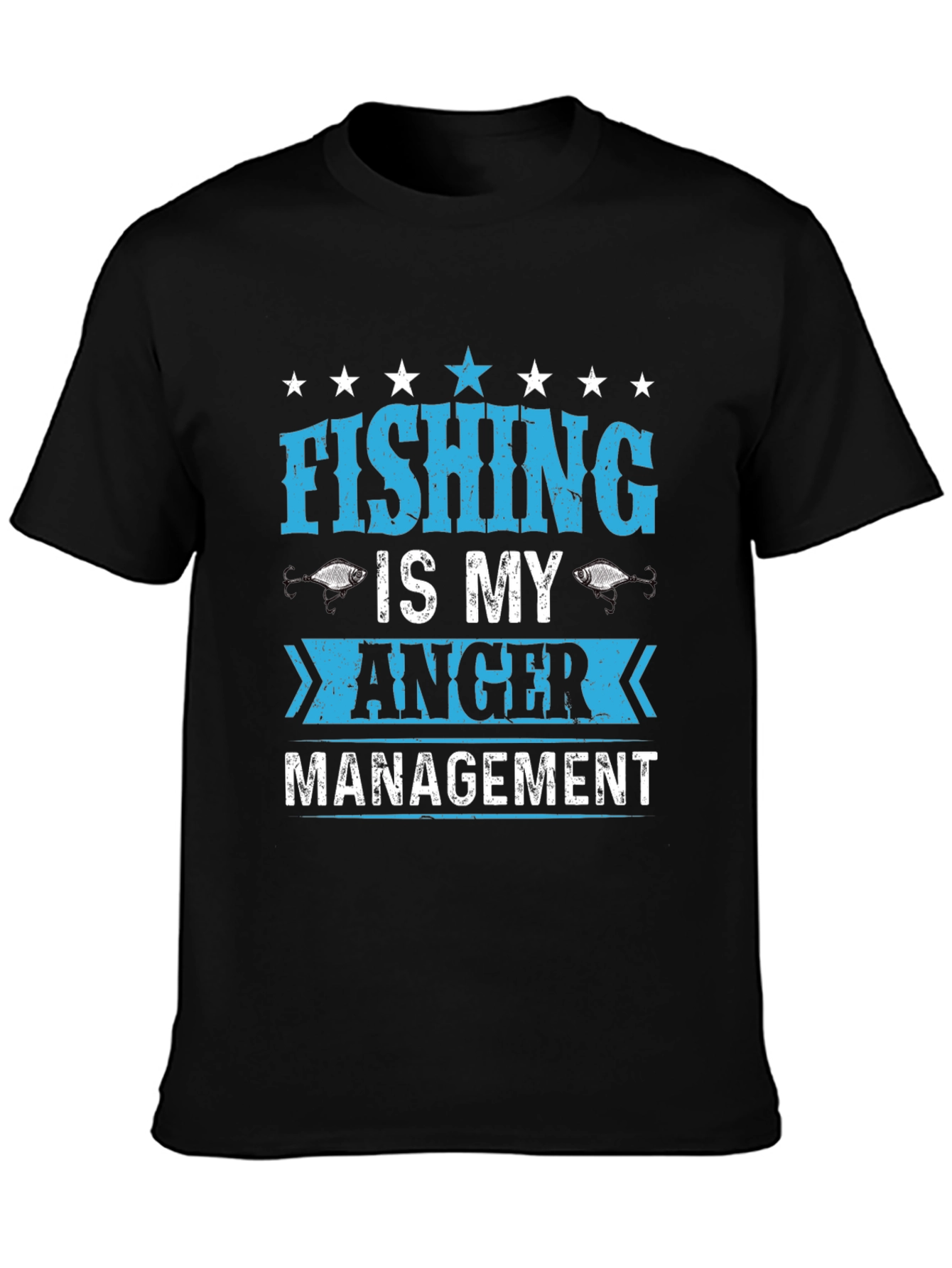 Fishing Is My Anger Management Graphic T-Shirt