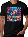 Seahorse Reef Graphic Tee - Unique Ocean Design