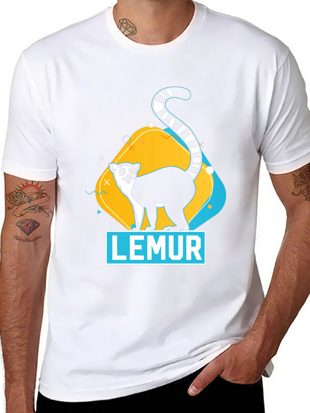 Lemur Graphic T-Shirt - Unisex Soft Cotton Tee
