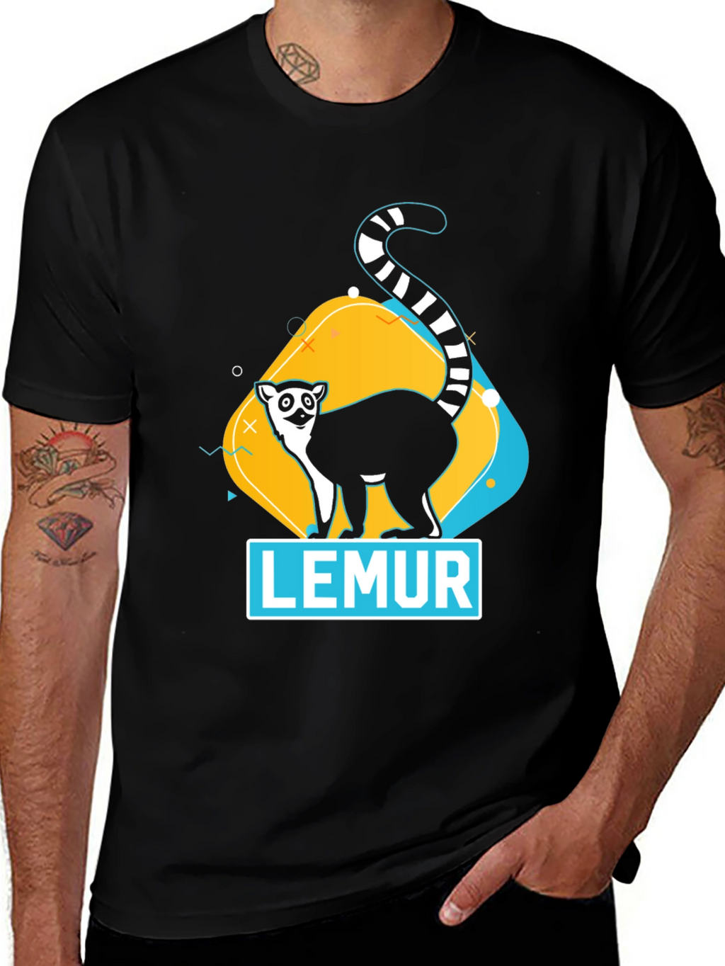 Lemur Graphic T-Shirt - Unisex Soft Cotton Tee