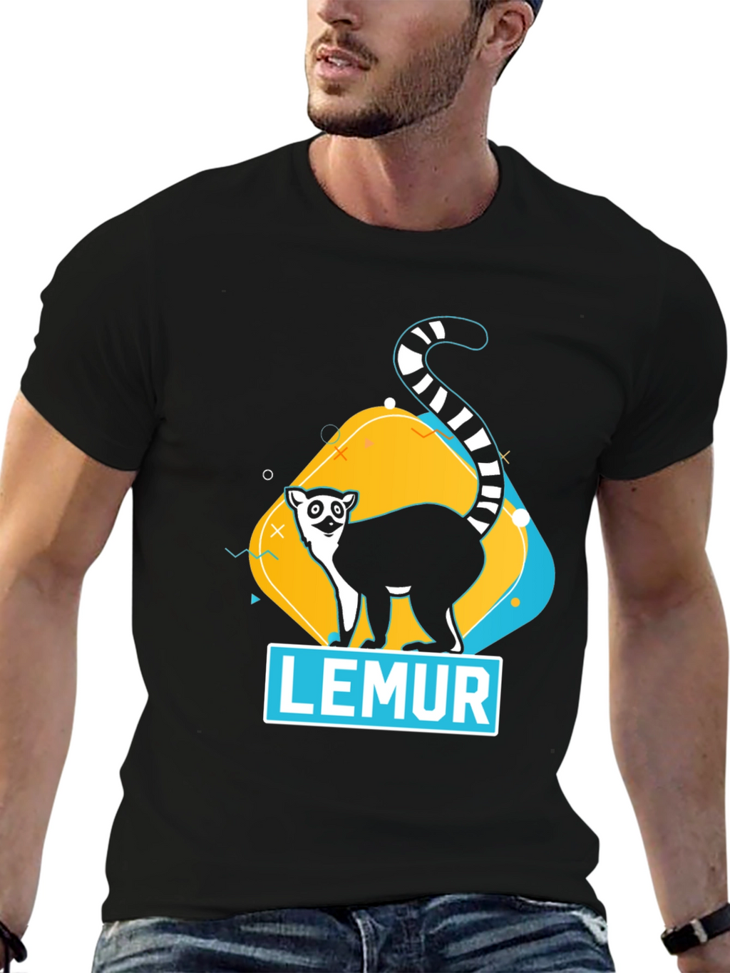 Lemur Graphic T-Shirt - Unisex Soft Cotton Tee