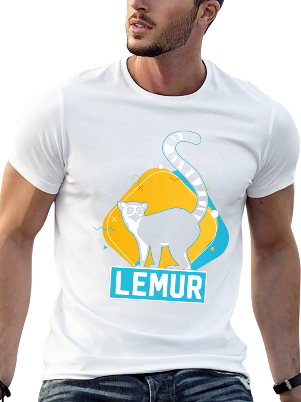 Lemur Graphic T-Shirt - Unisex Soft Cotton Tee