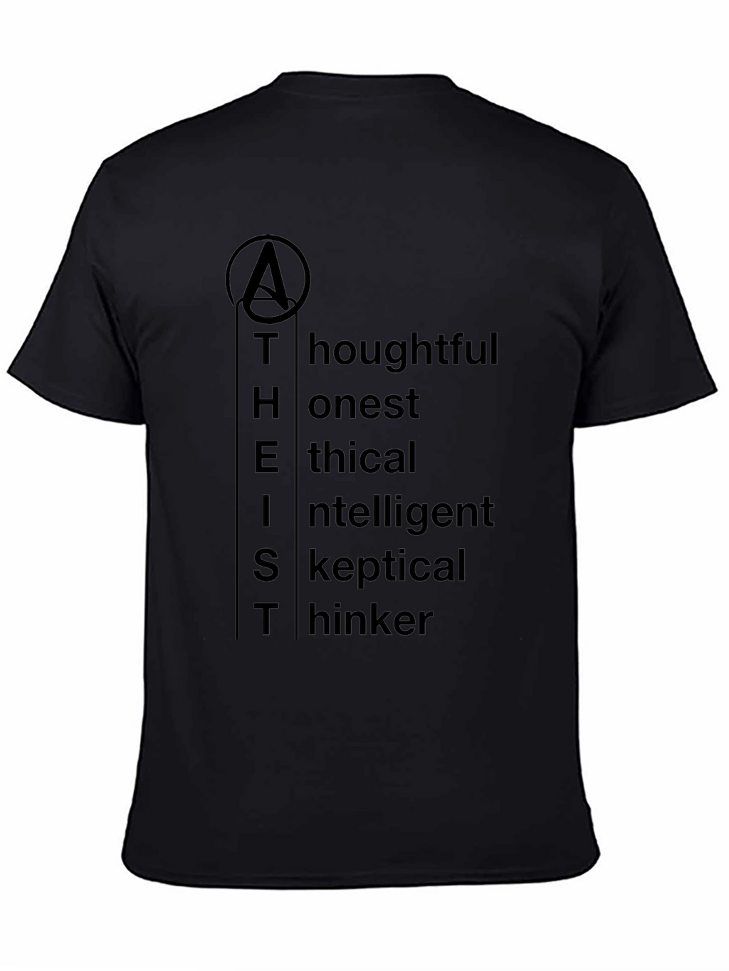 Atheist Definition T-Shirt - Thoughtful Honest Ethical Skeptical Thinker