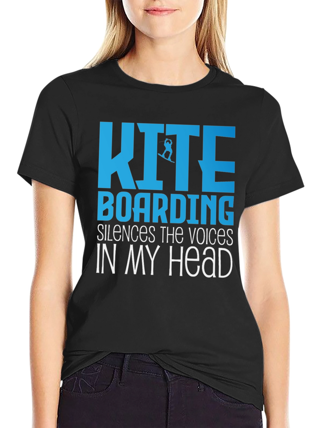 Kiteboarding Silences the Voices T-Shirt