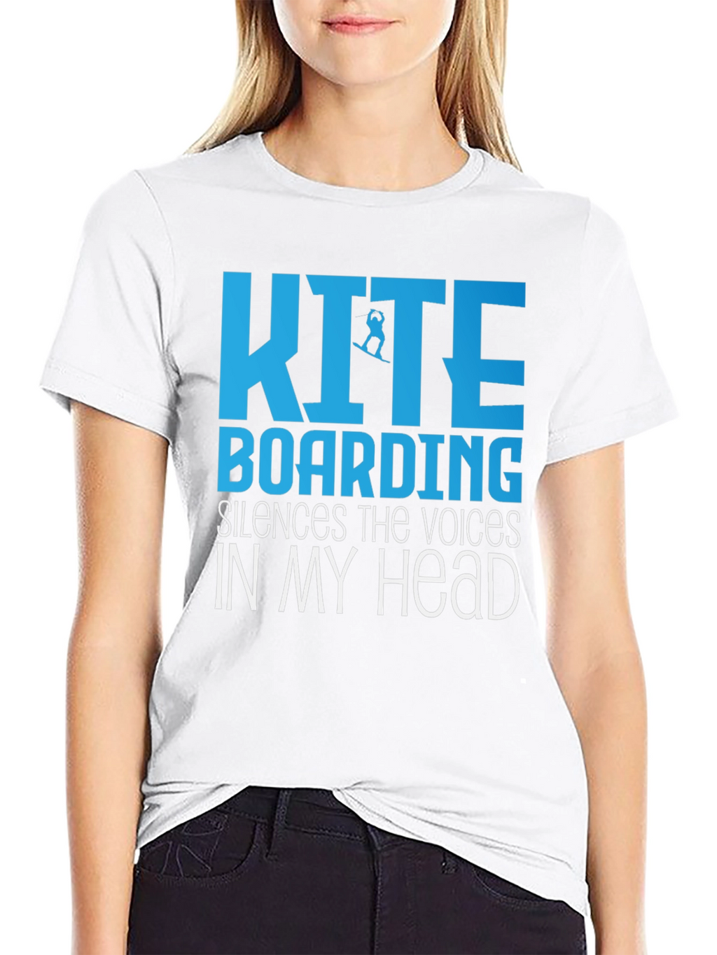 Kiteboarding Silences the Voices T-Shirt
