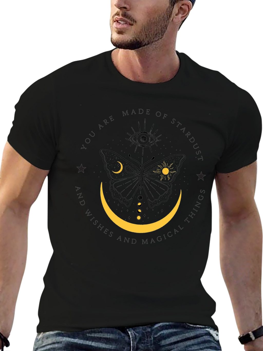 Mystic Moon Butterfly Graphic Tee