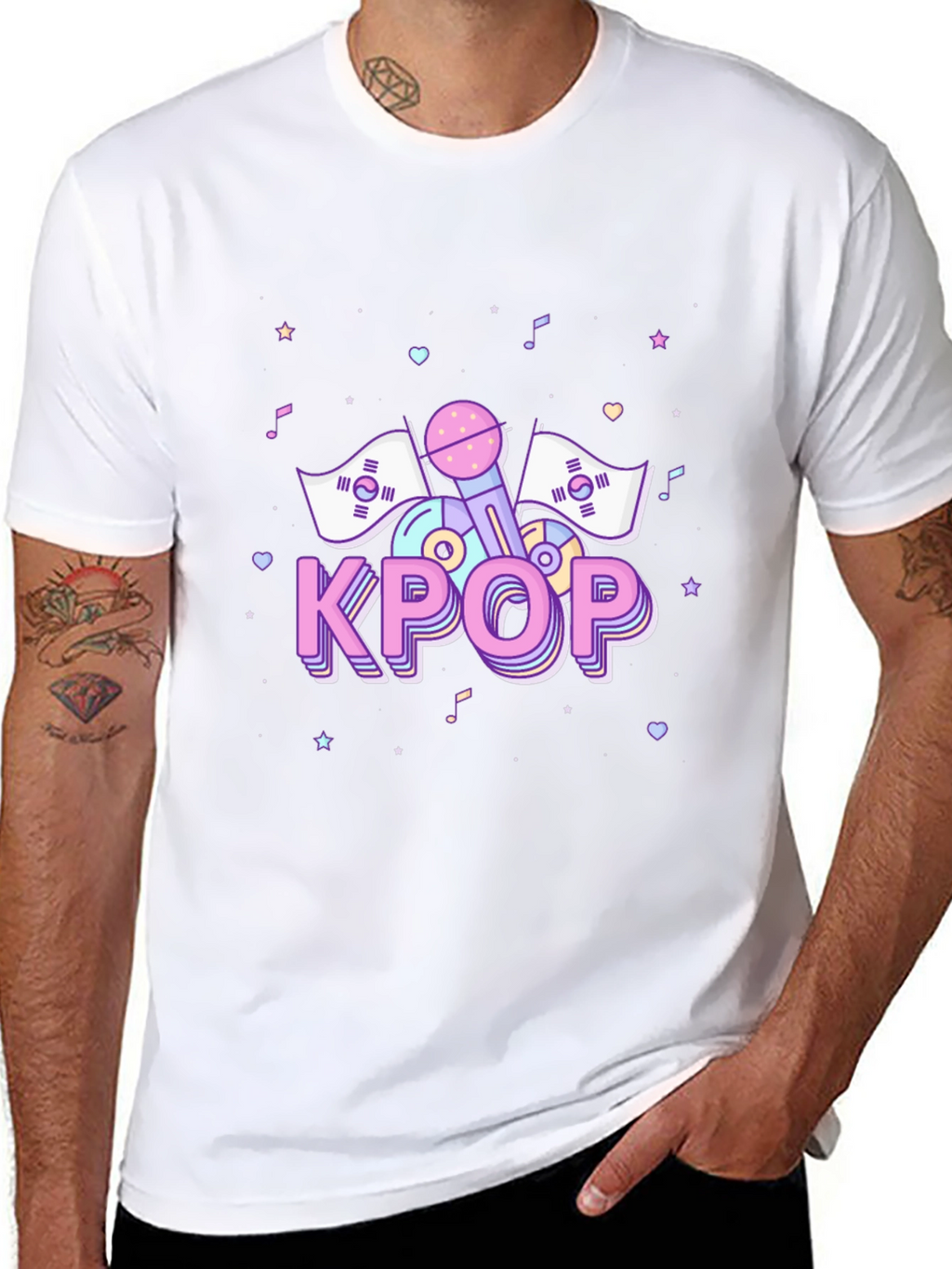 KPOP Graphic Tee - Stylish Music Fan Apparel