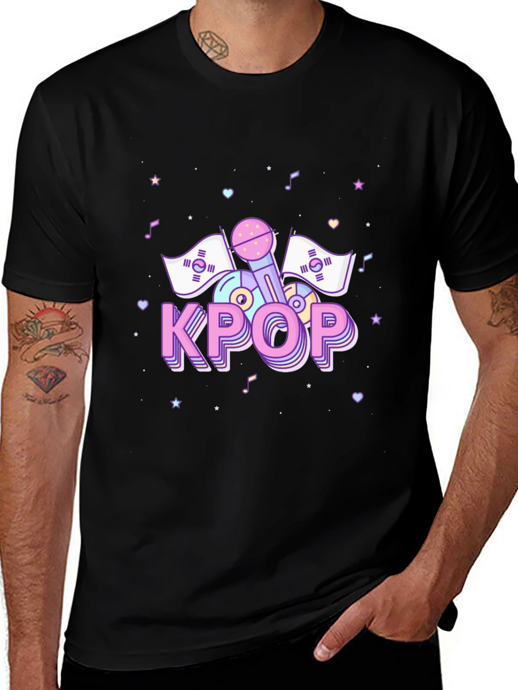 KPOP Graphic Tee - Stylish Music Fan Apparel