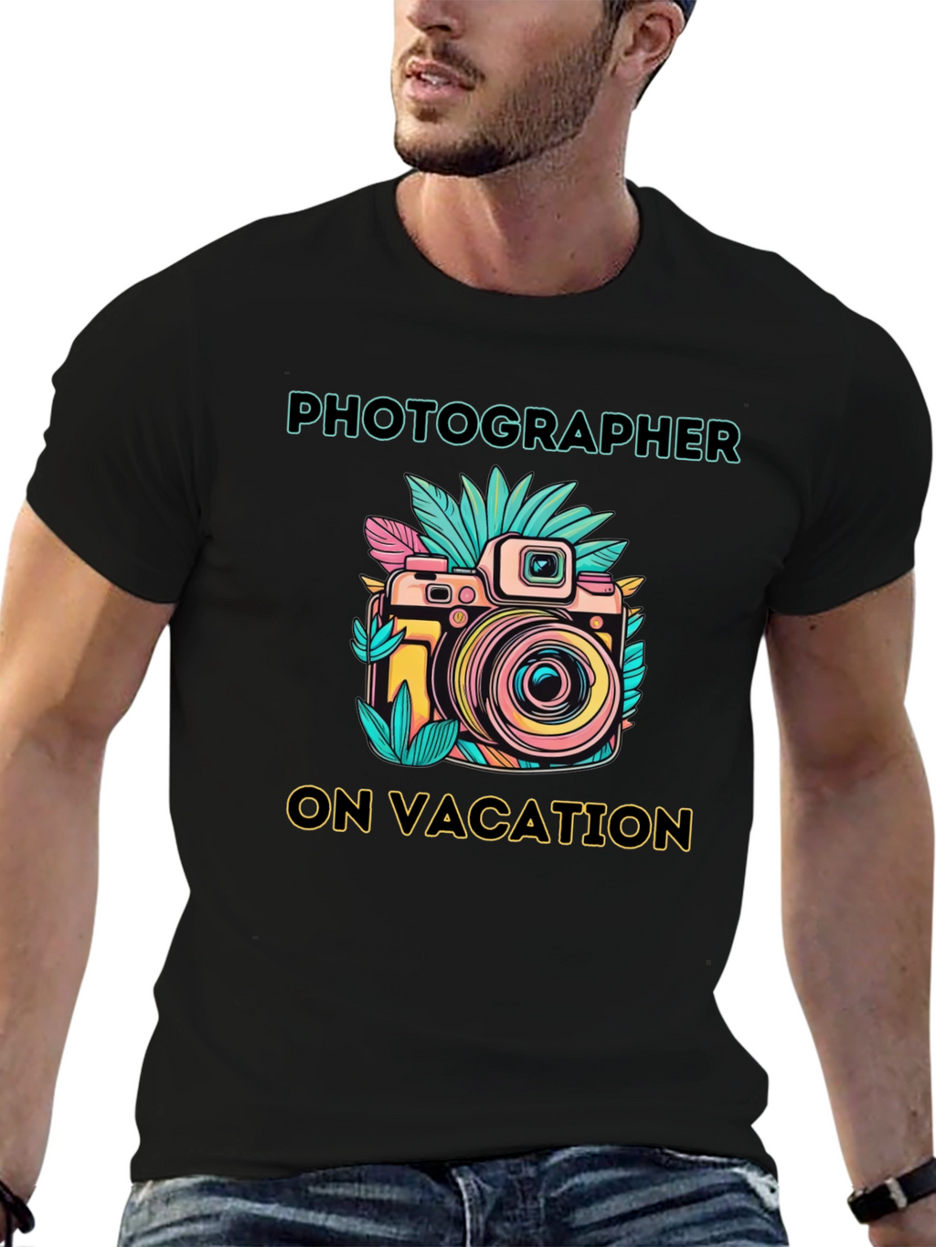 Photographer On Vacation Graphic T-Shirt