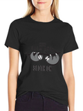 Keep Calm and Sloth On Graphic T-Shirt