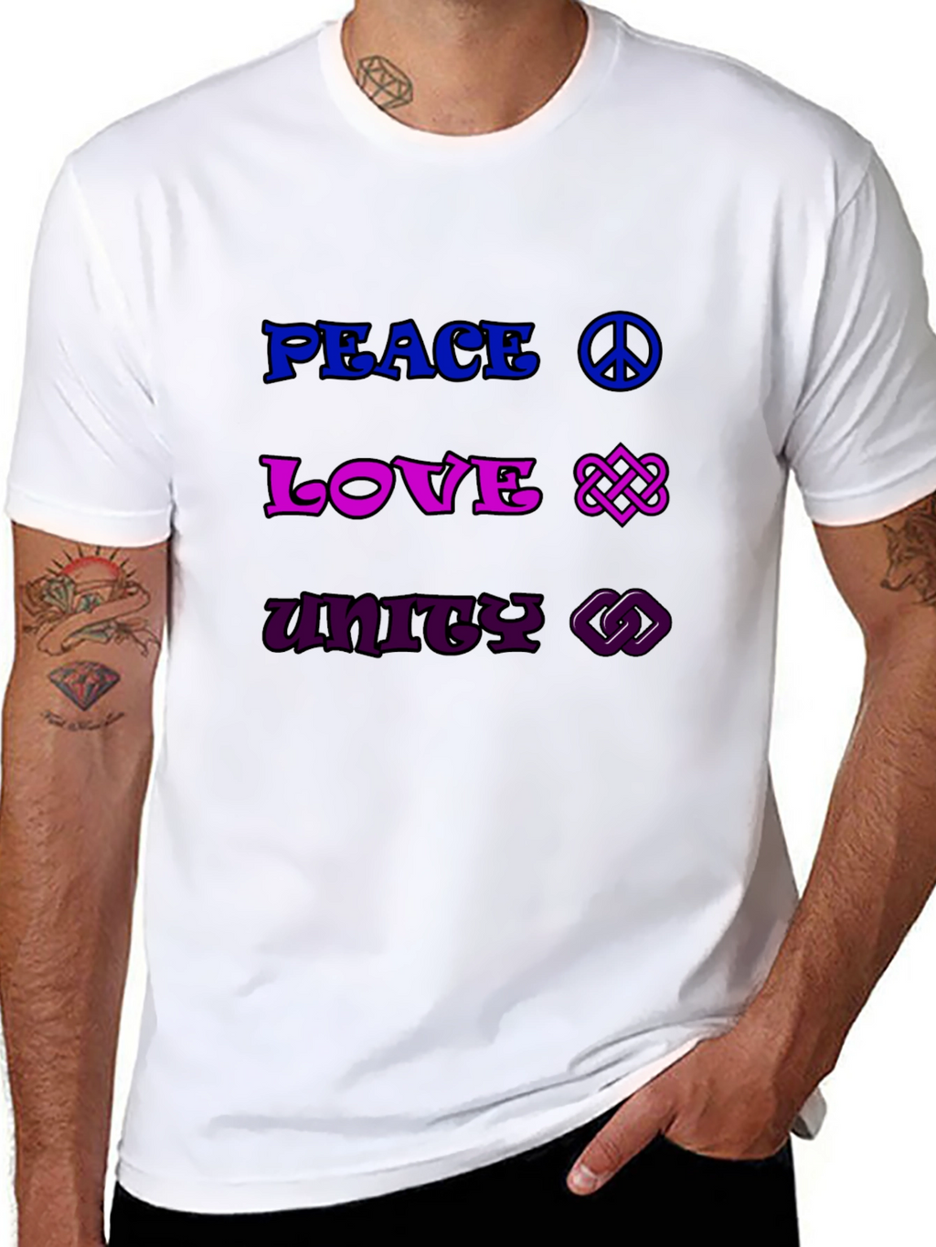 Peace Love Unity Graphic Tee
