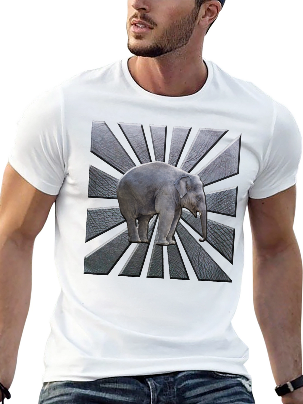 Elephant Graphic Tee - Radial Design Modern Fit