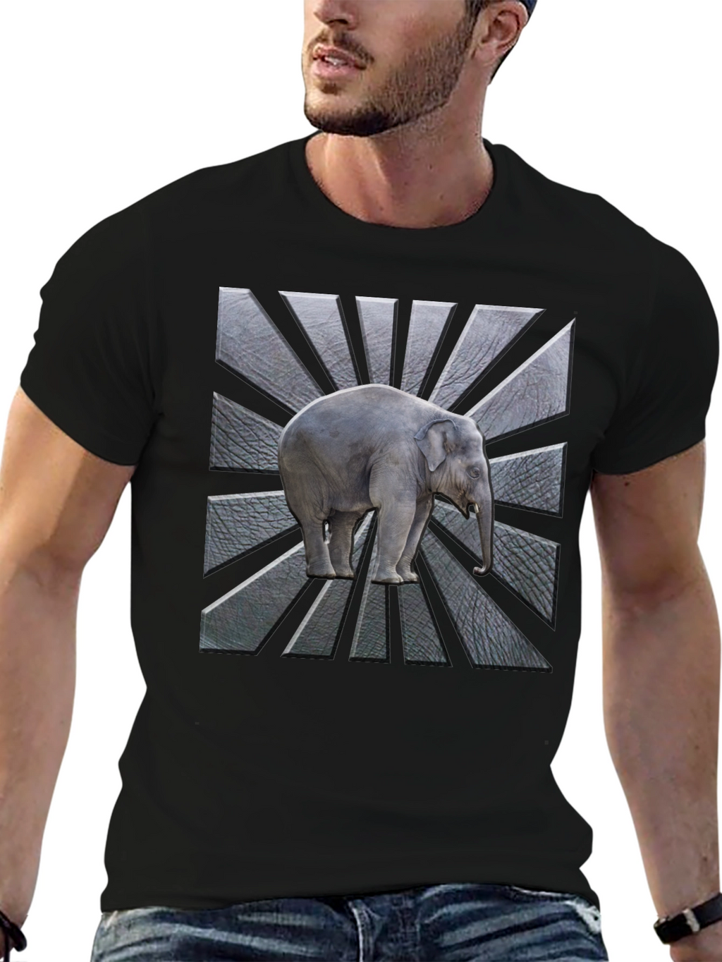 Elephant Graphic Tee - Radial Design Modern Fit