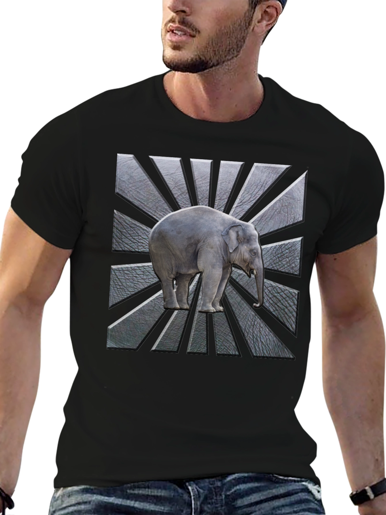 Elephant Graphic Tee - Radial Design Modern Fit
