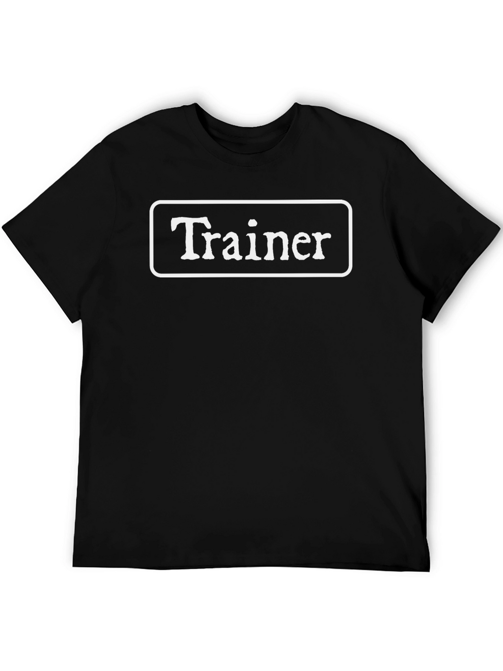 Trainer Black T-Shirt - Motivational Fitness Apparel