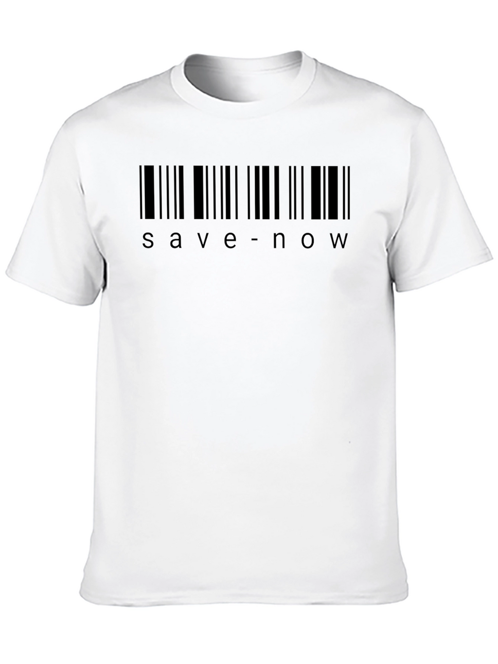 Save Now Barcode T-Shirt - Black