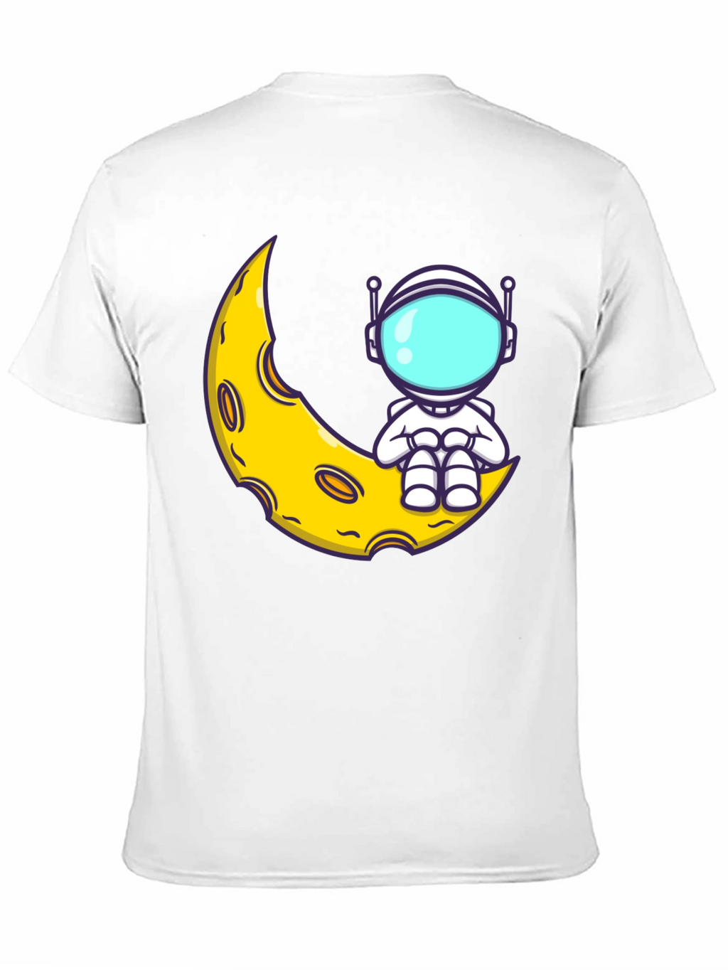 Astronaut Moon Graphic T-Shirt - Black
