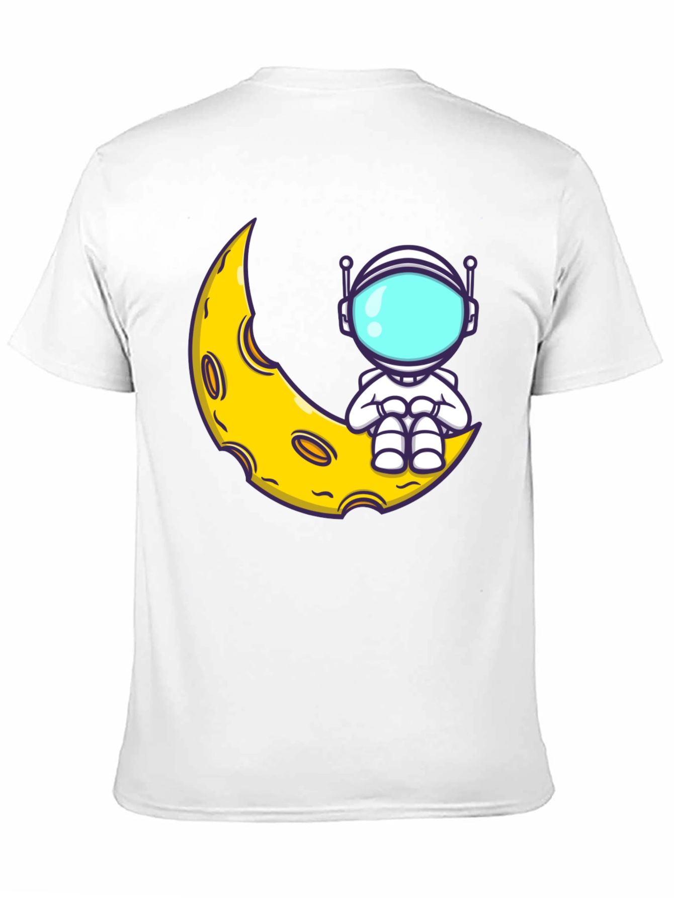 Astronaut Moon Graphic T-Shirt - Black