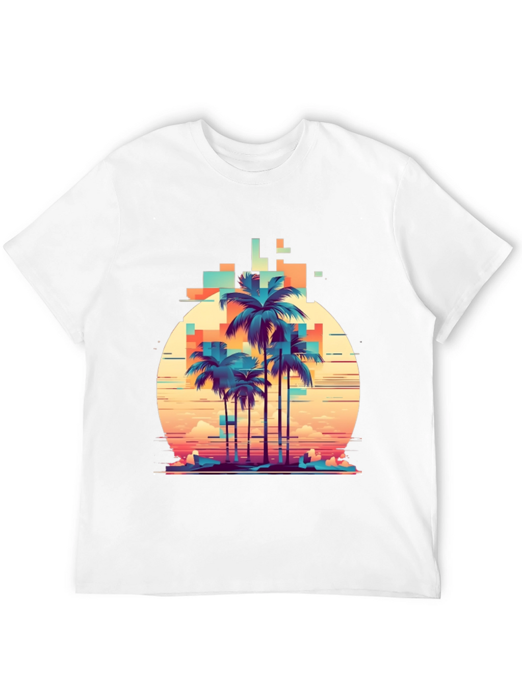 Retro Palm Tree Graphic T-Shirt