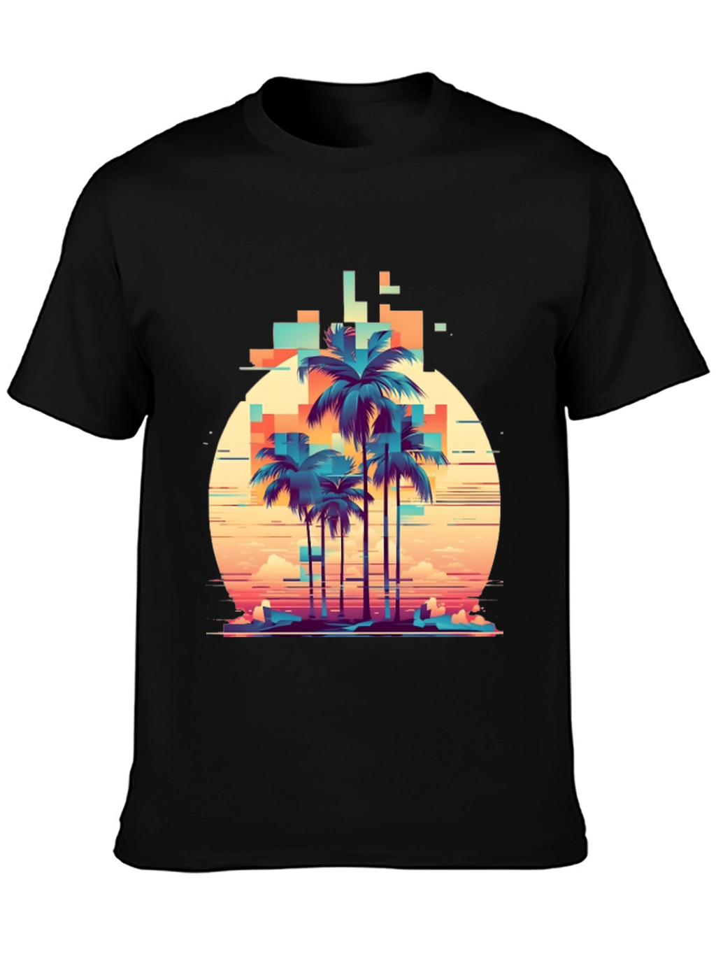 Retro Palm Tree Graphic T-Shirt