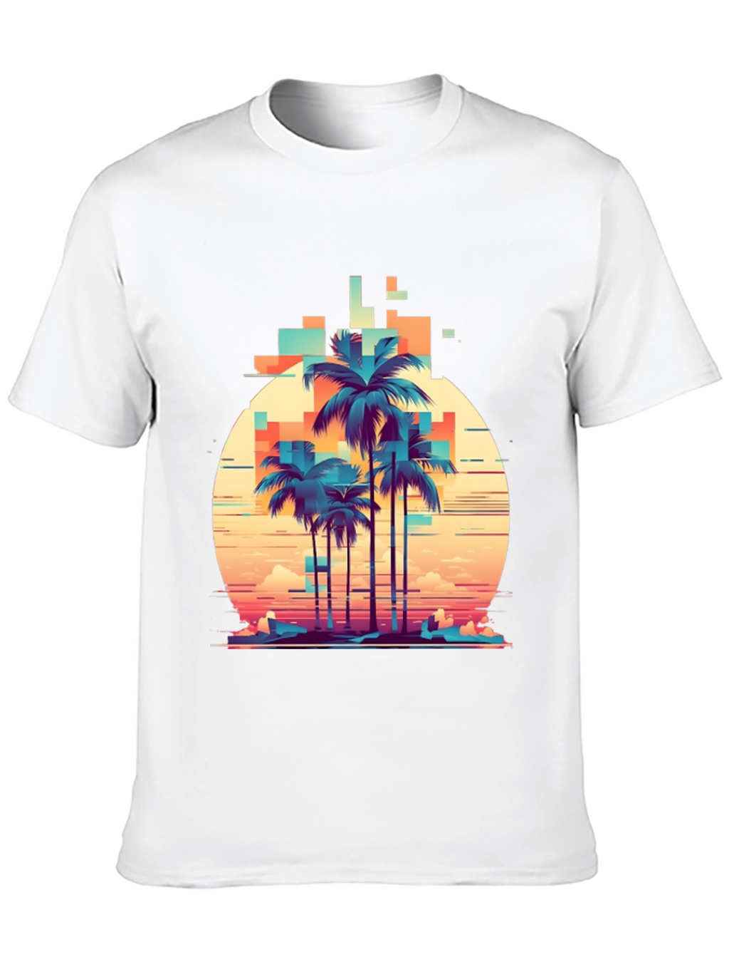 Retro Palm Tree Graphic T-Shirt
