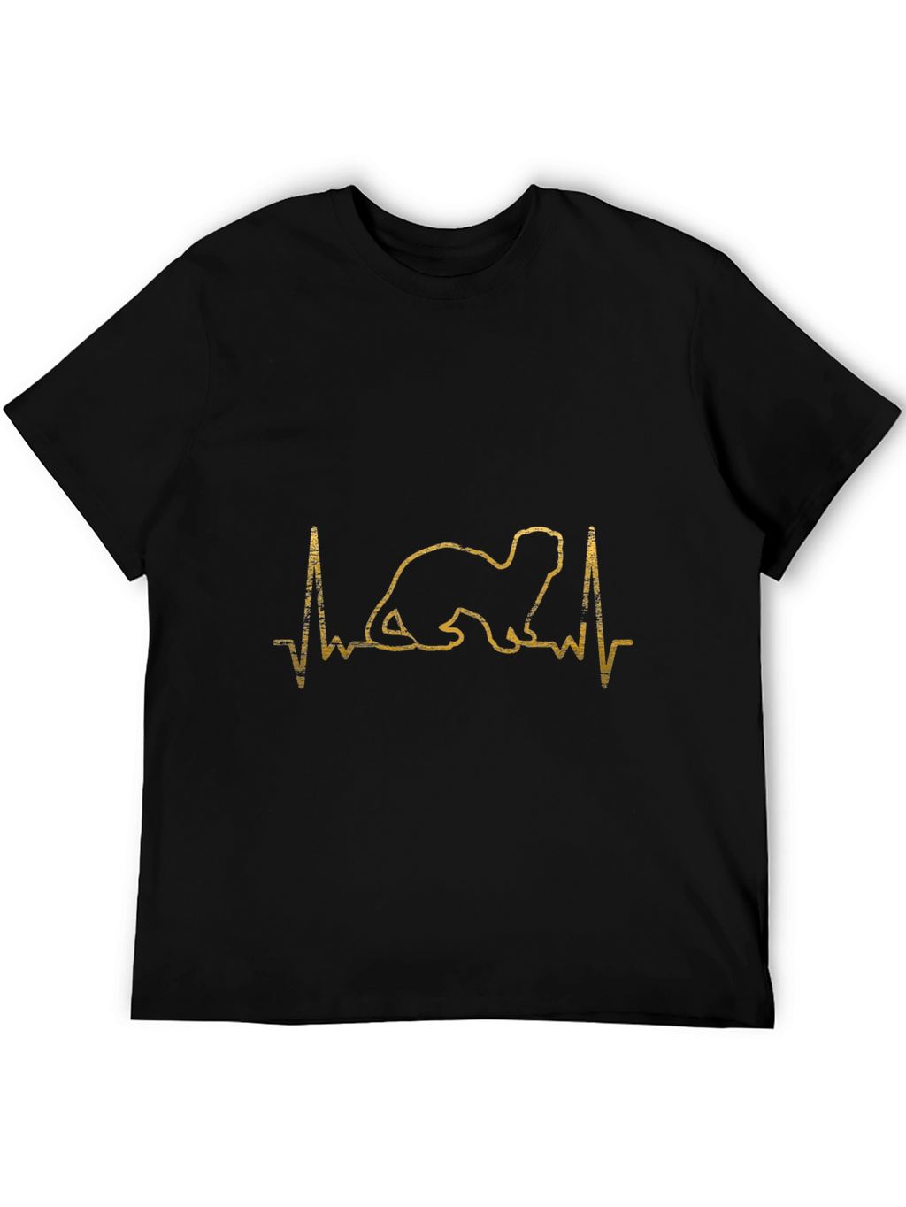 Ferret Heartbeat T-Shirt - Pet Lover Tee
