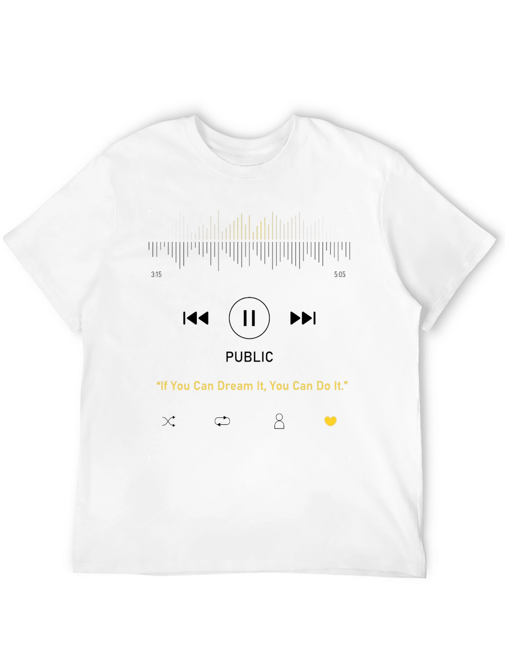 Motivational Public Album T-Shirt