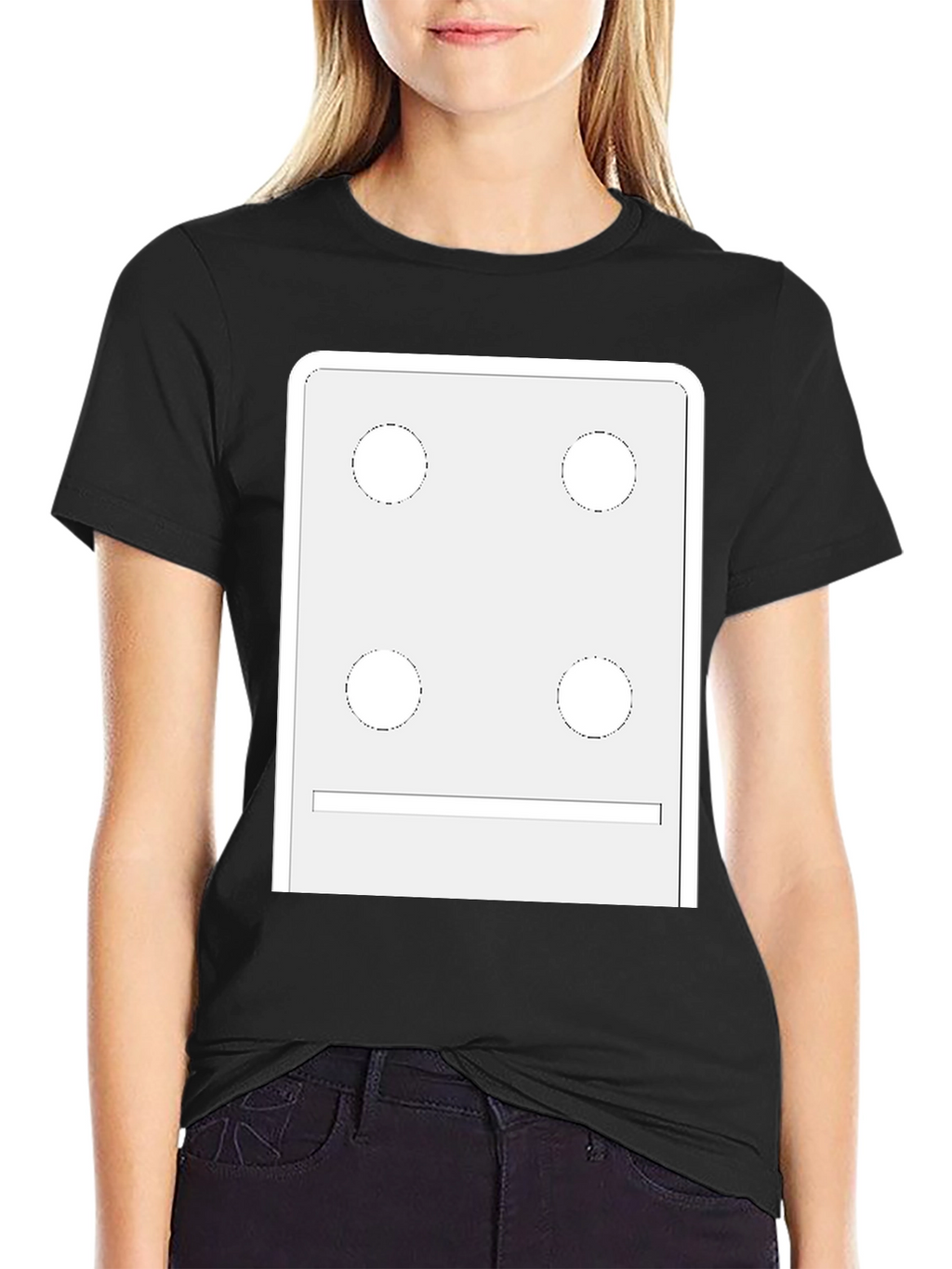 Dice Face Graphic Tee - Novelty T-Shirt