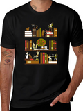 Literary Bookshelf T-Shirt