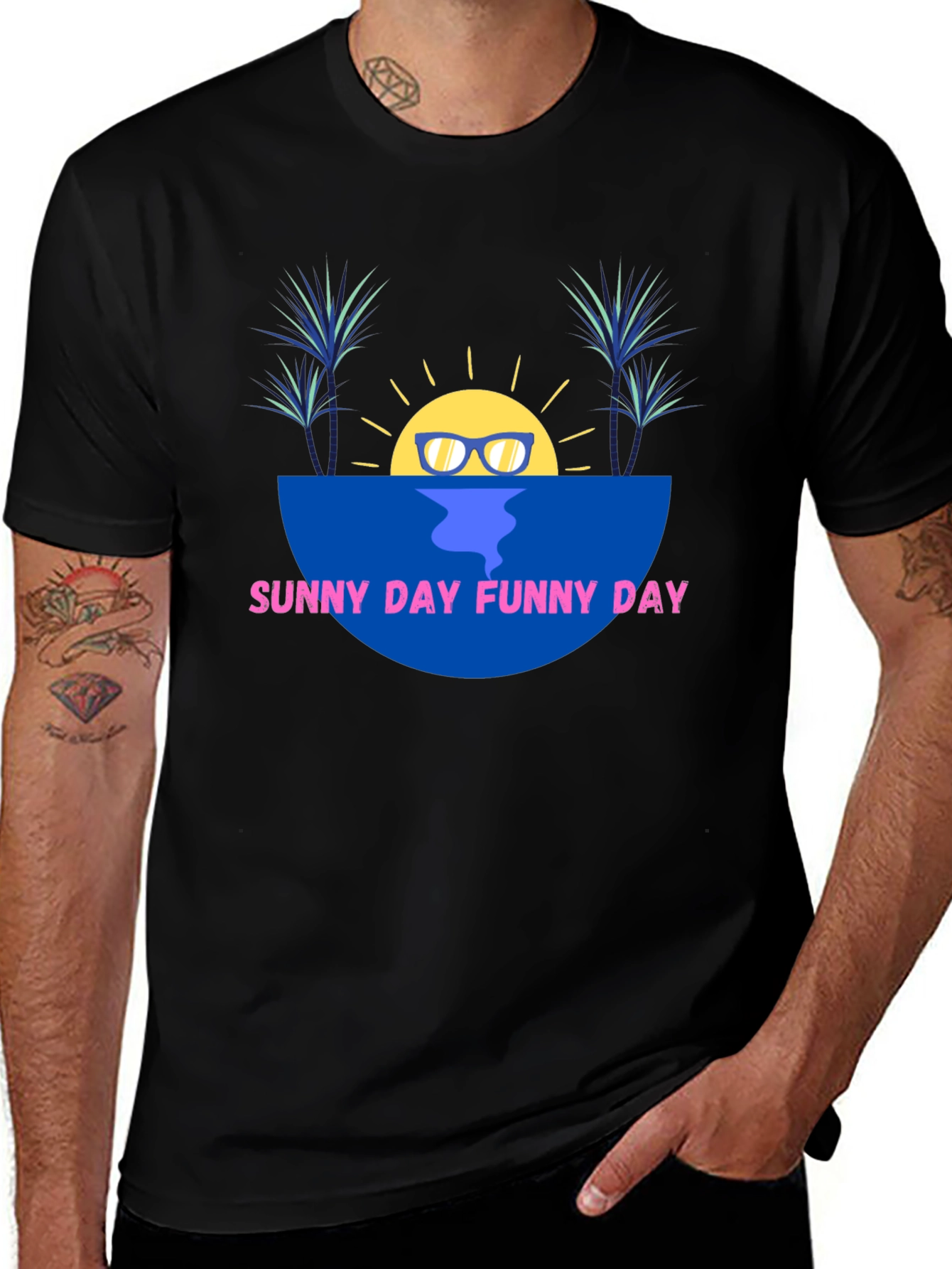 Sunny Day Funny Day Graphic T-Shirt