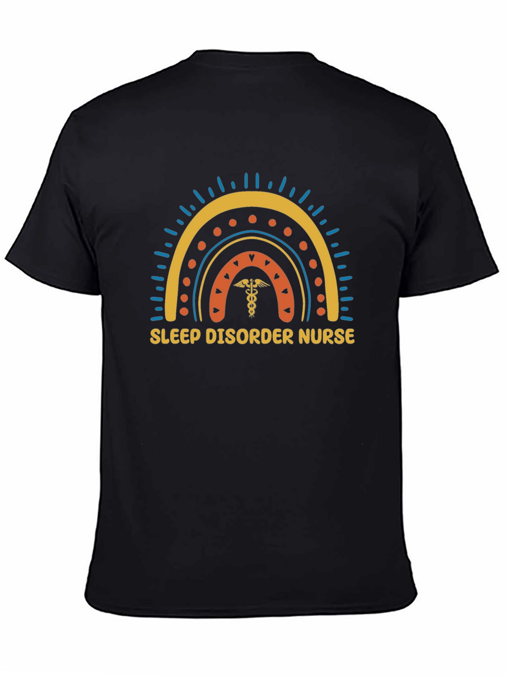 Sleep Disorder Nurse Rainbow Graphic T-Shirt