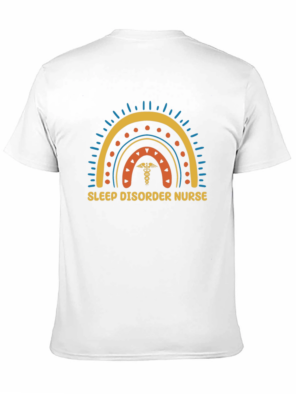 Sleep Disorder Nurse Rainbow Graphic T-Shirt