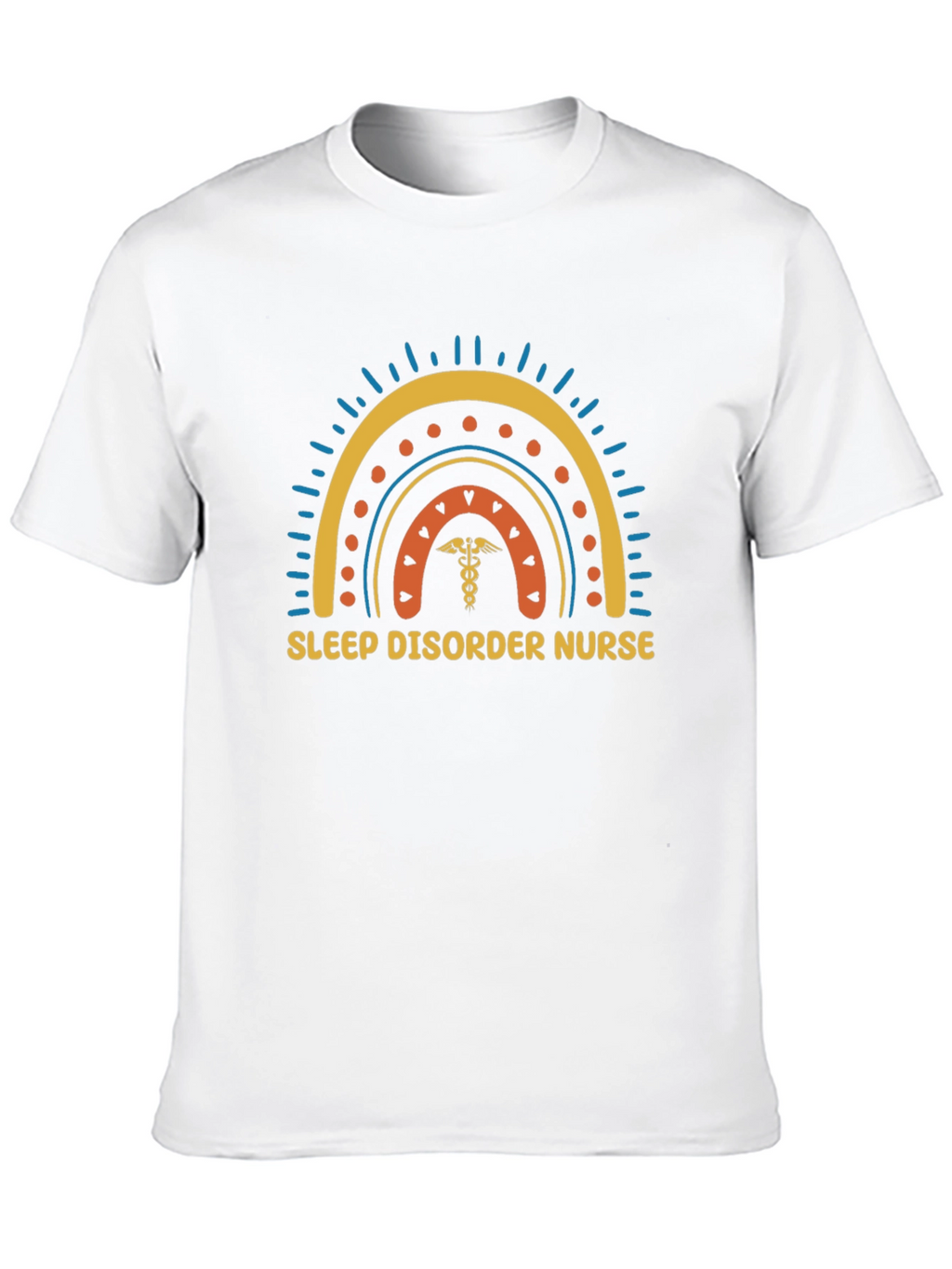 Sleep Disorder Nurse Rainbow Graphic T-Shirt