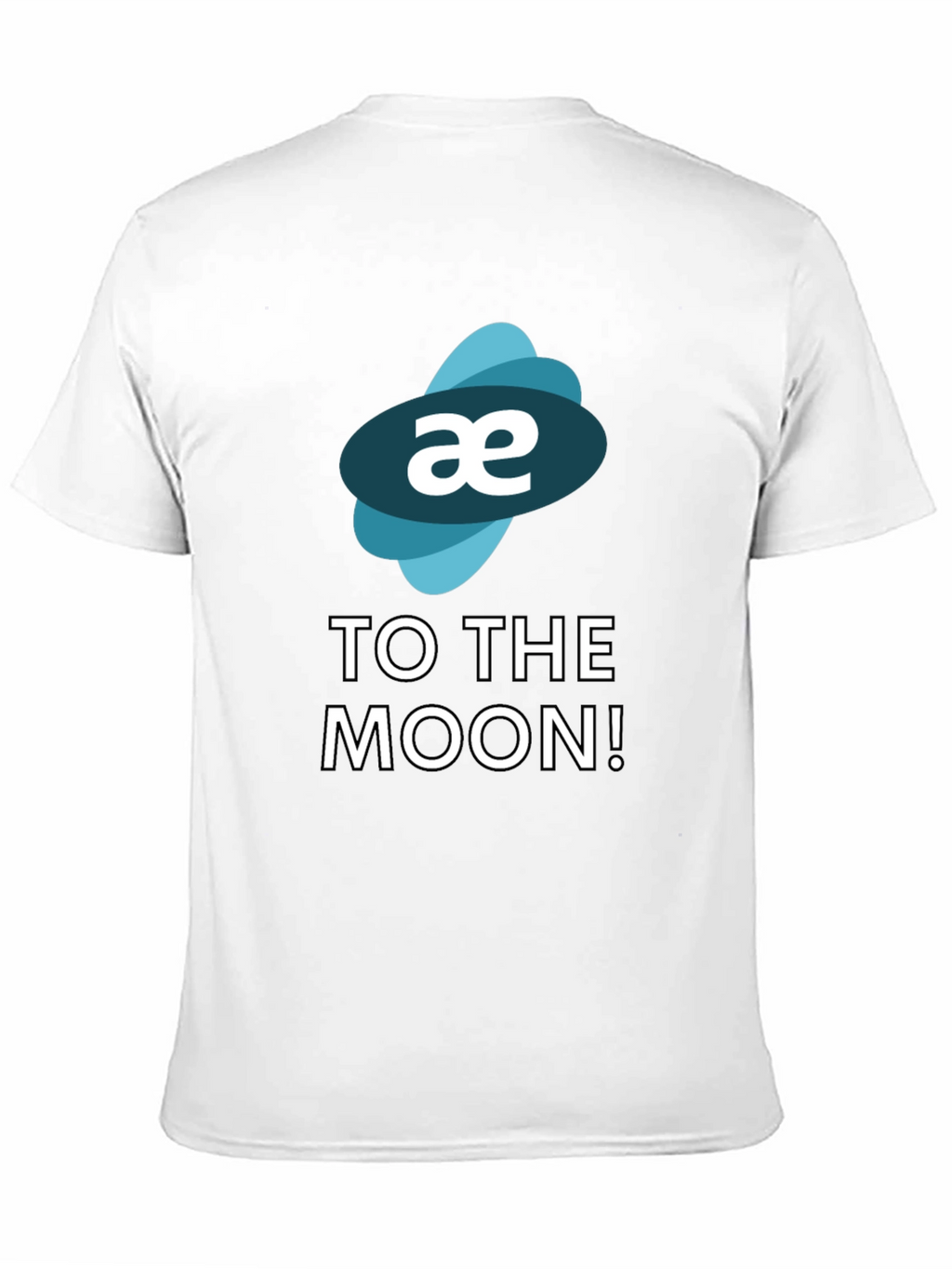 Aeternity Crypto To The Moon Black T-Shirt