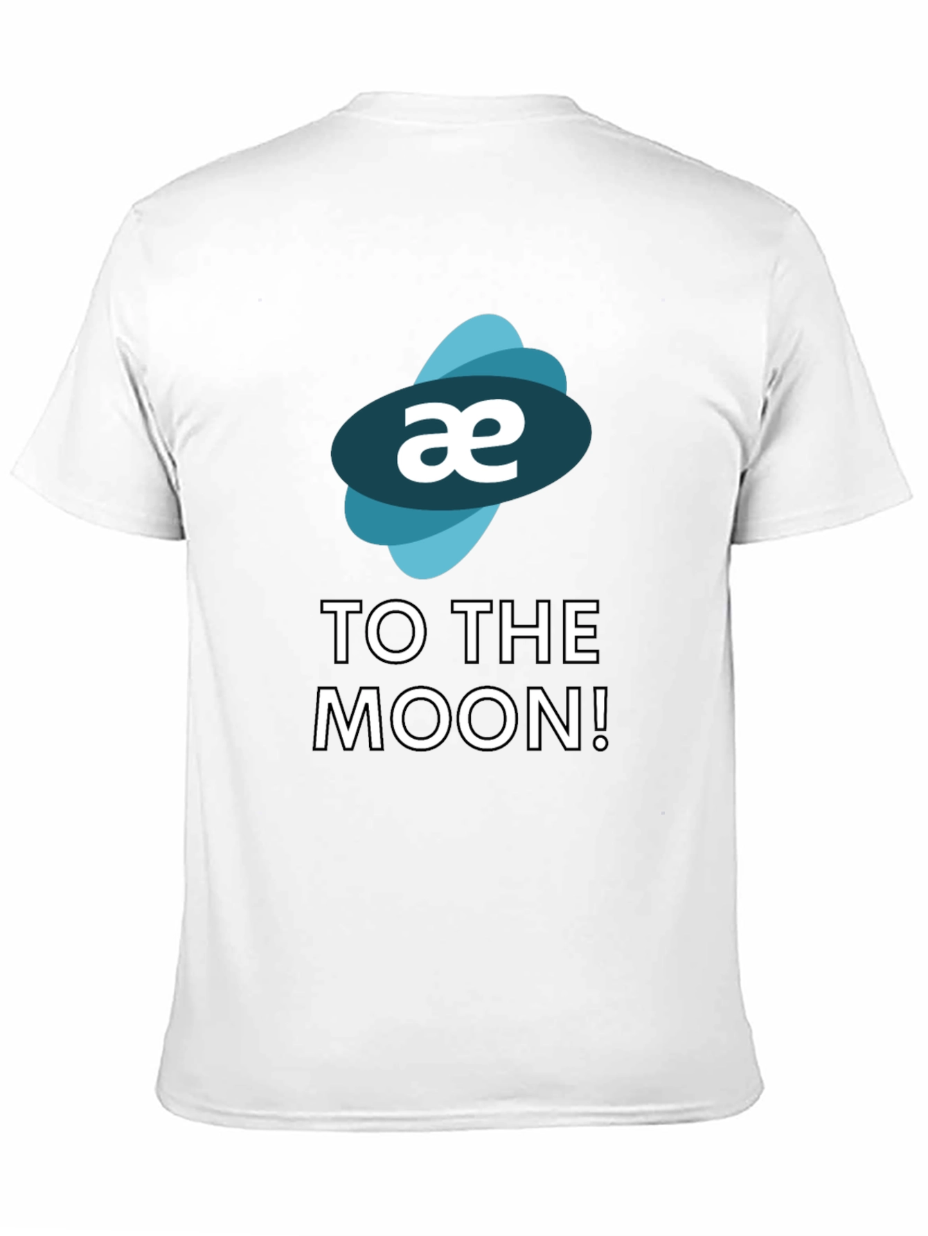 Aeternity Crypto To The Moon Black T-Shirt