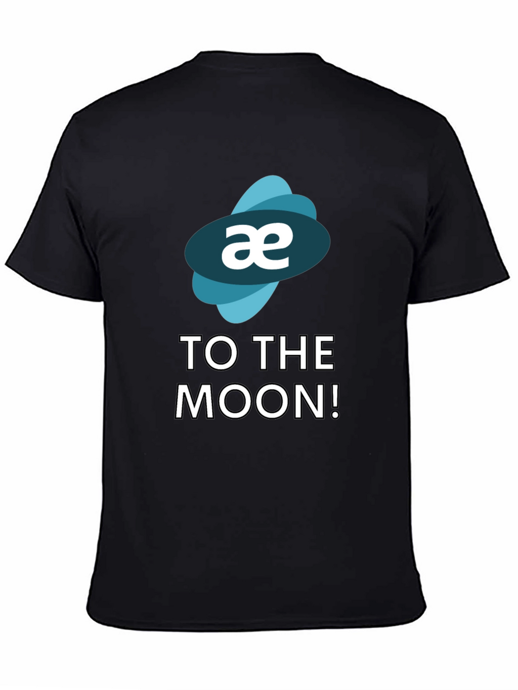 Aeternity Crypto To The Moon Black T-Shirt