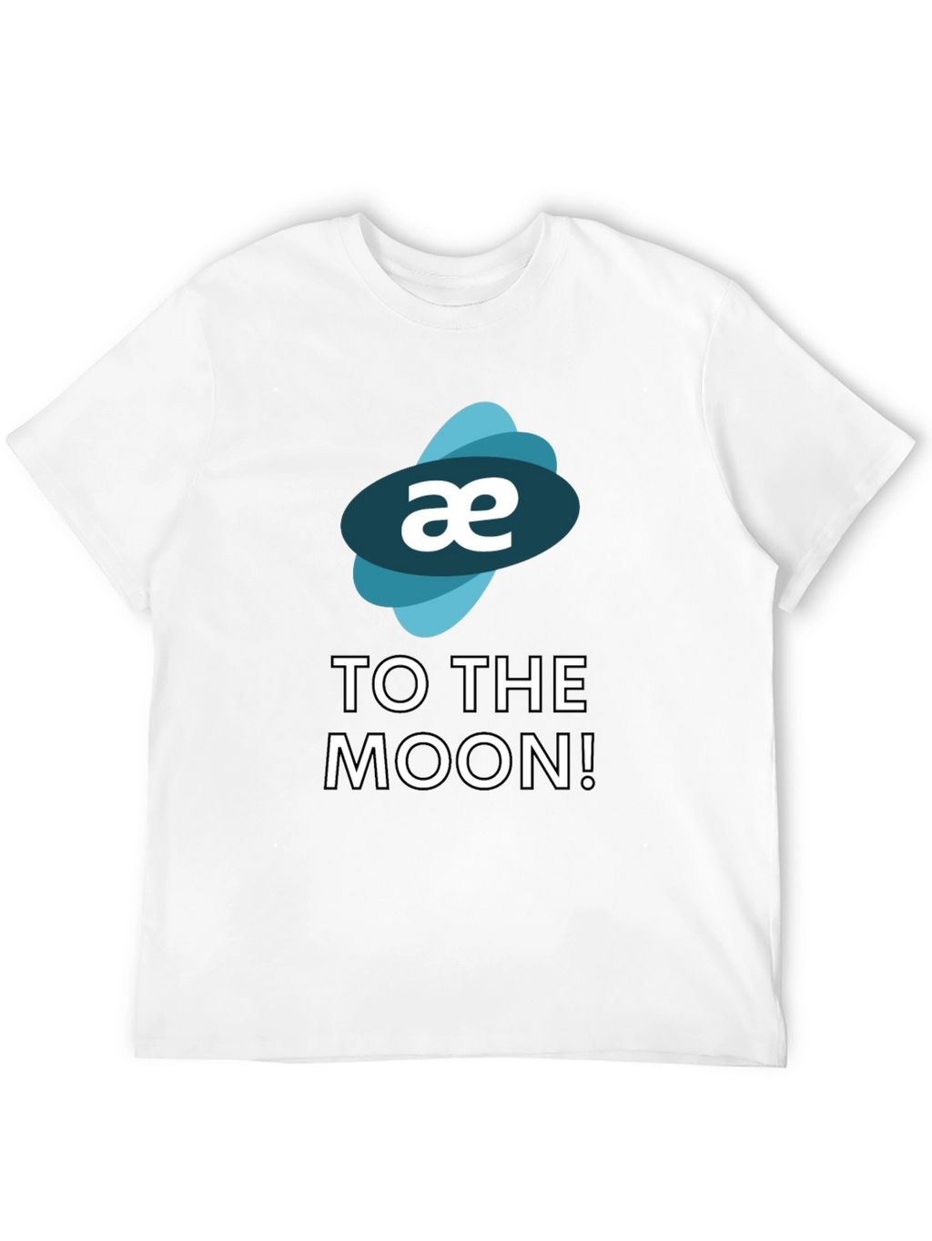 Aeternity Crypto To The Moon Black T-Shirt