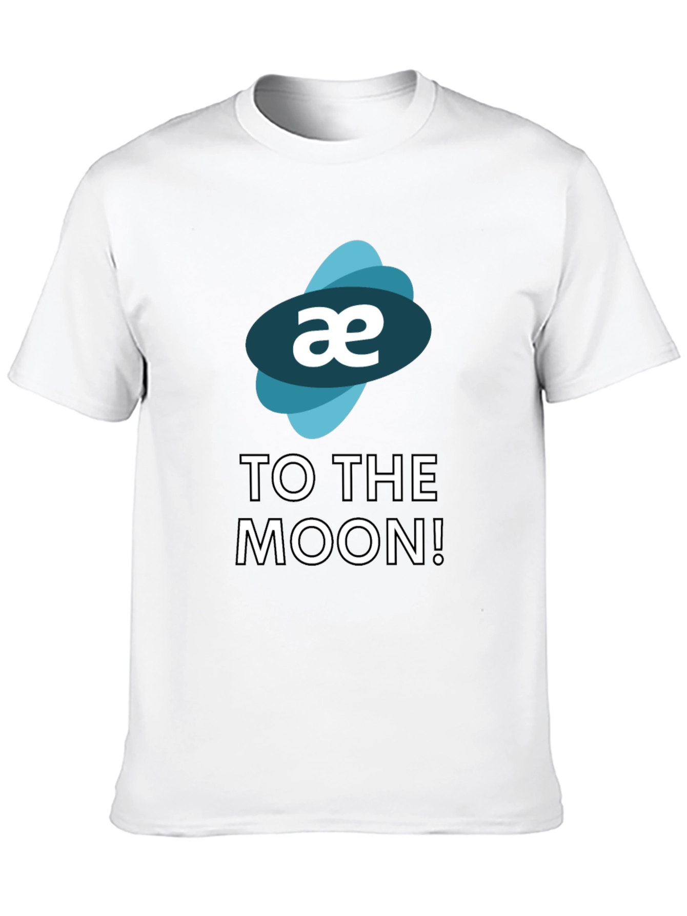 Aeternity Crypto To The Moon Black T-Shirt