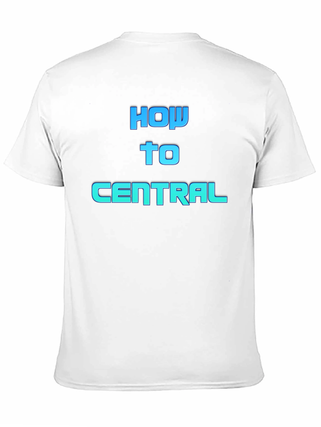 How To Central Graphic Tee - Black Cotton Blend