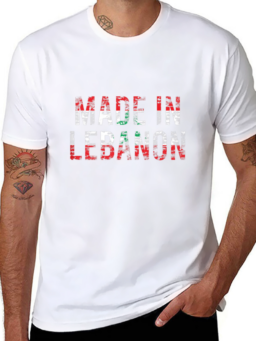 Made in Lebanon Flag T-Shirt
