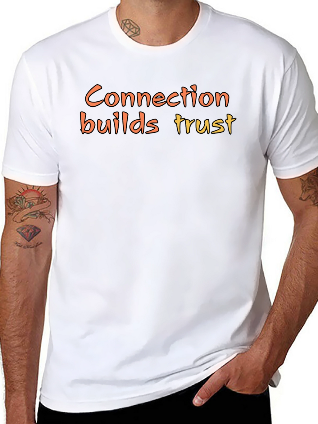 Connection Builds Trust Graphic Tee - Black