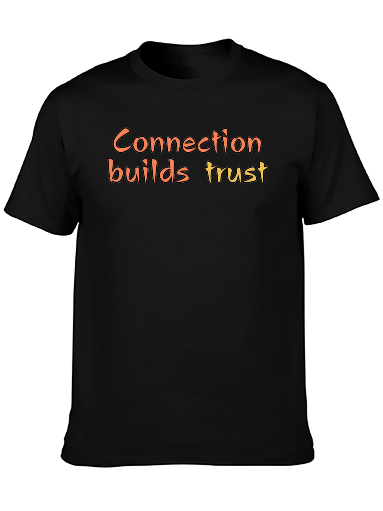 Connection Builds Trust Graphic Tee - Black