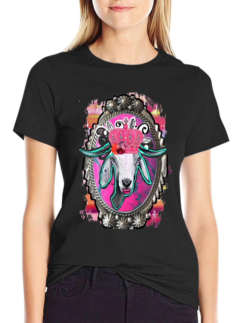 Goat Queen T-Shirt - Unique Graphic Tee