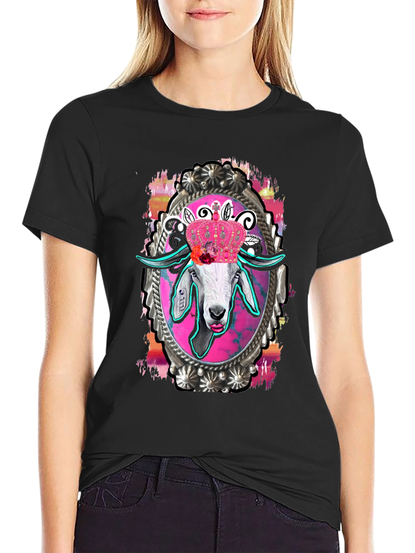Goat Queen T-Shirt - Unique Graphic Tee