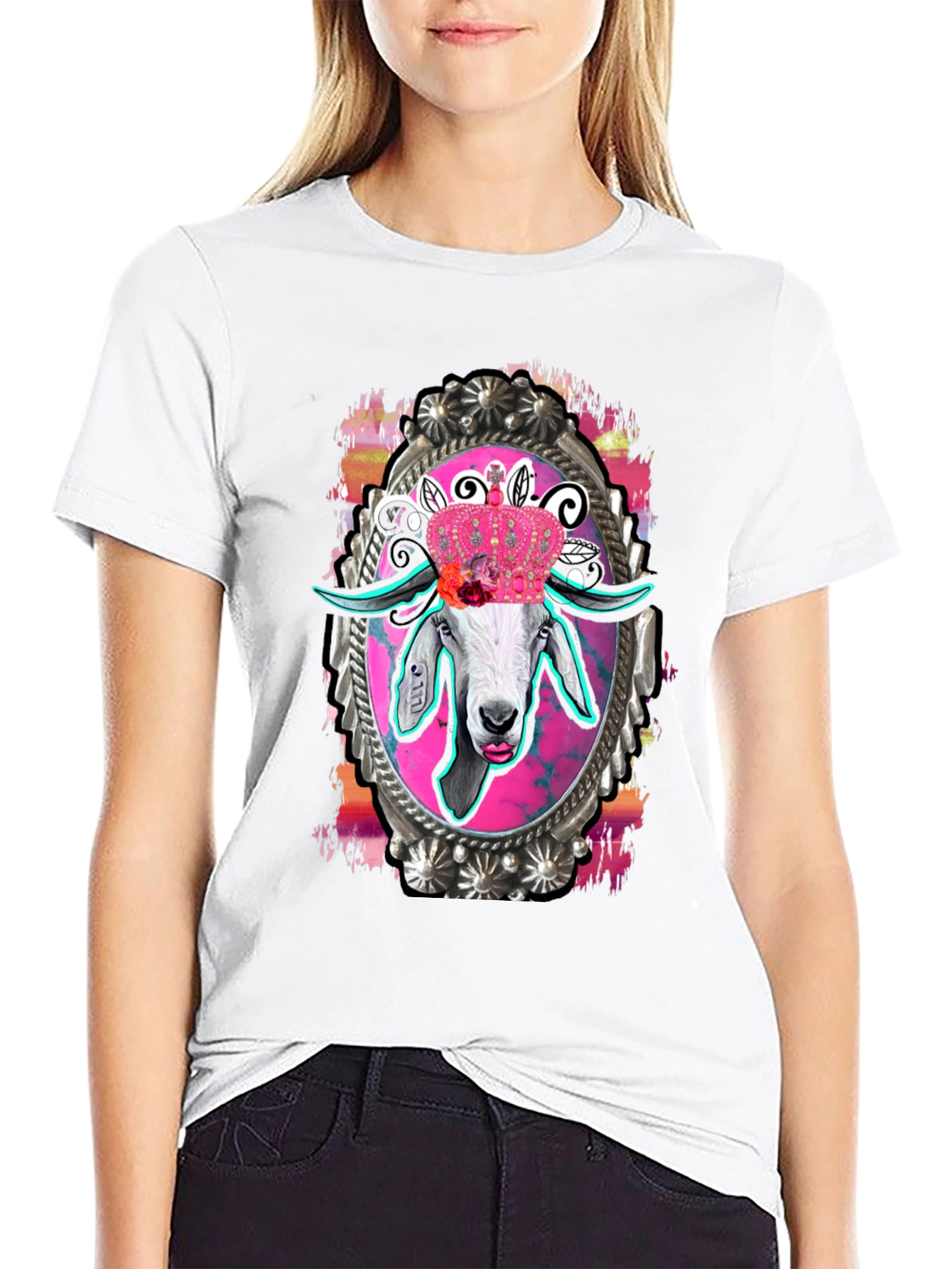 Goat Queen T-Shirt - Unique Graphic Tee