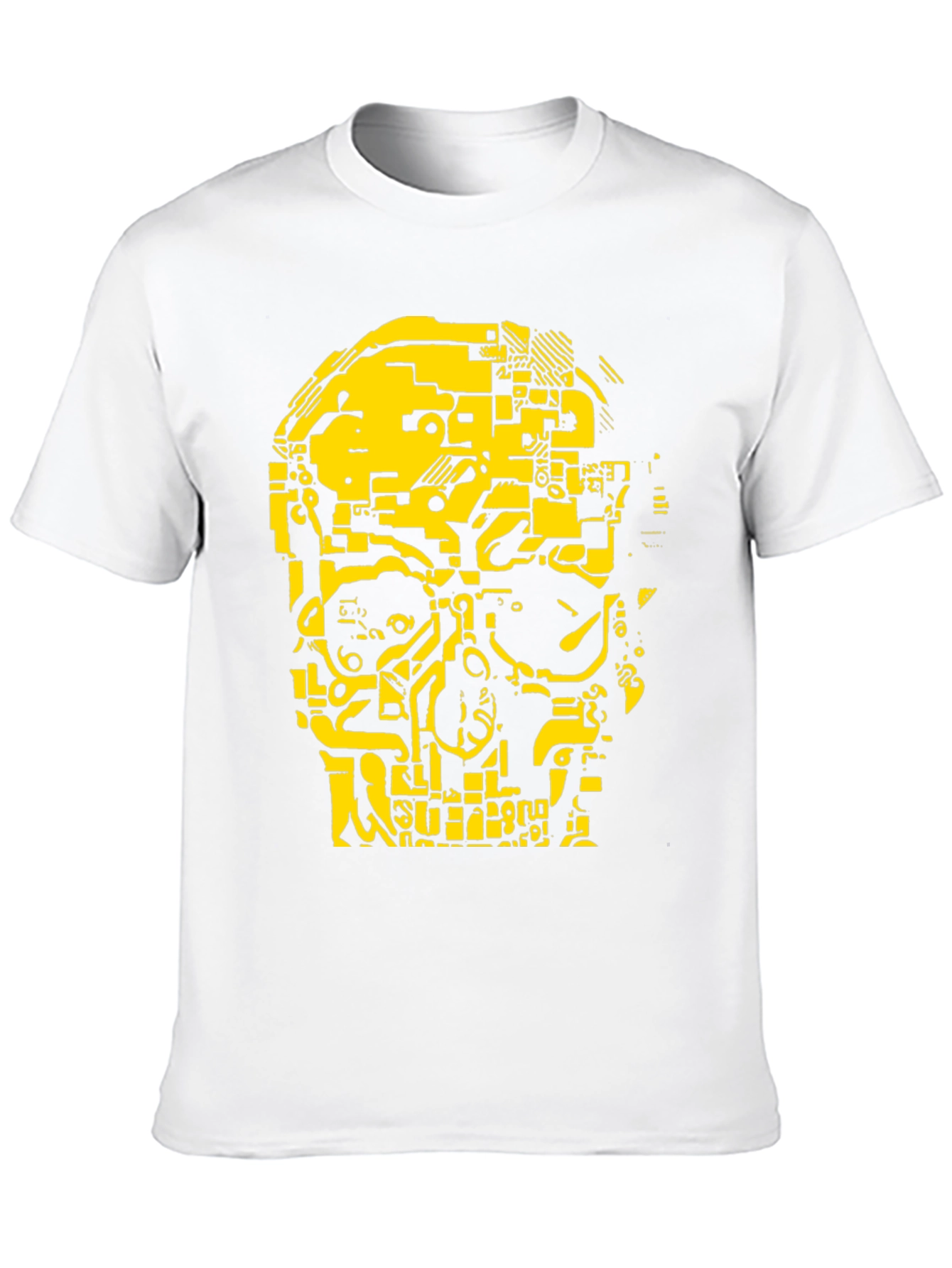 Skull Tech T-Shirt - Cyberpunk Style