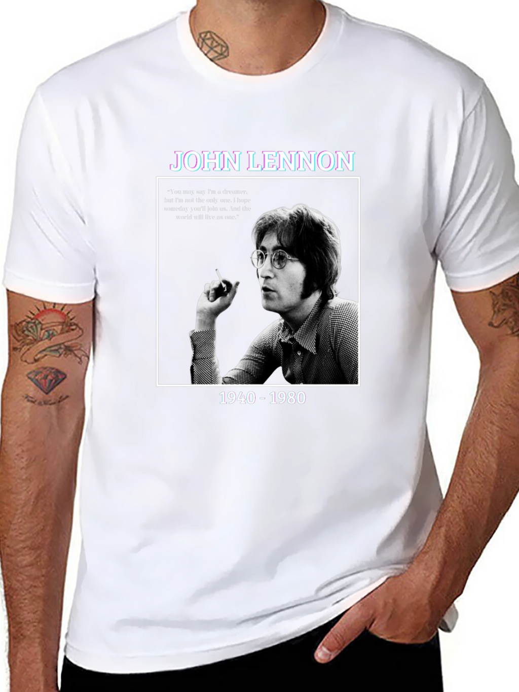 John Lennon T-Shirt - Imagine Graphic Tee